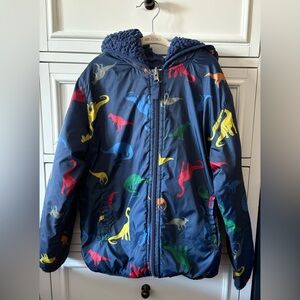 Hanna Andersson Navy Kids Dinosaur Jacket size 130cm/8 US